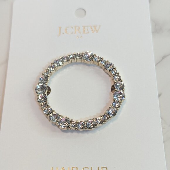 J.Crew Factory Rhinestone Hair Barrette - Picture 1 of 7
